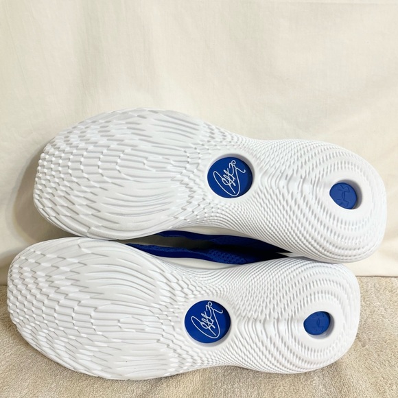 Under Armour Curry Flow 11 Blue/White size 13 MEN’S BASKETBALL SHOES - Picture 7 of 9